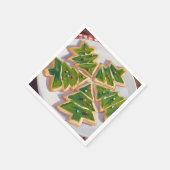 Kerstboom Cookies Vakantie Feest Servet (Hoek)