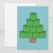 Kerstboom Covid 2021 Toilet Paper Funny Feestdagenkaart (Voorkant / Achterkant)