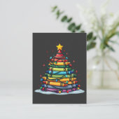 Kerstboom Crayon Onderwijs Kerstmis Briefkaart (Staand voorkant)