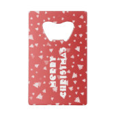 kerstboom creditkaart flessenopener (Voorkant)