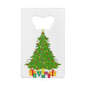 kerstboom creditkaart flessenopener (Achterkant)
