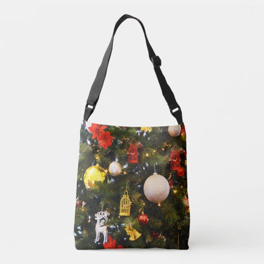kerstboom crossbody tas (Achterkant)
