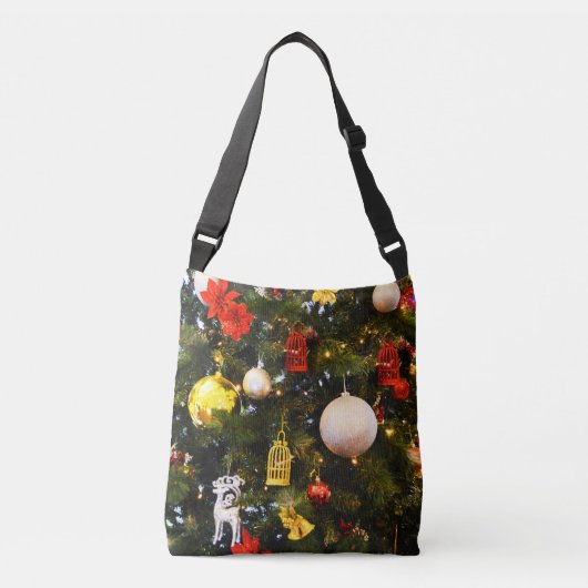 kerstboom crossbody tas (Voorkant)