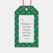 Kerstboom | Custom Green Cadeaulabel (Achterkant)