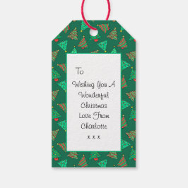 Kerstboom | Custom Green Cadeaulabel