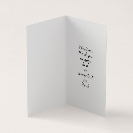 kerstboom Dank je bericht Gevouwen Kaarten (Binnen)