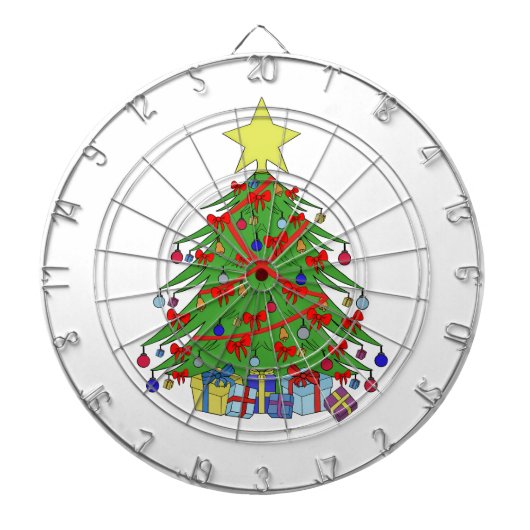 kerstboom dartbord (Voorkant)