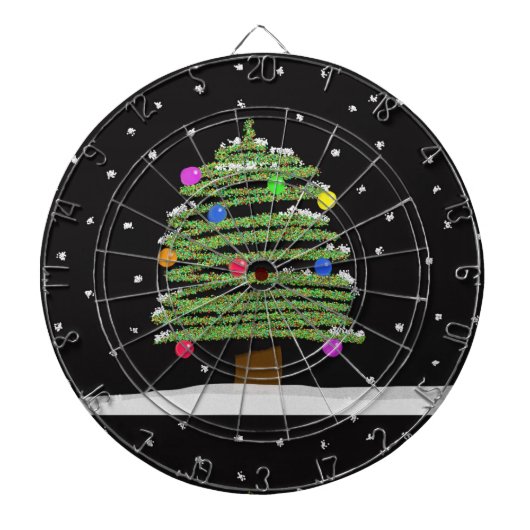 kerstboom dartbord (Voorkant)