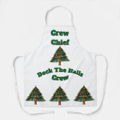 Kerstboom Deck the Halls Crew Chief Schort (Voorkant)