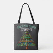 Kerstboom Deck the Halls Crew Tote Bag (Achterkant)