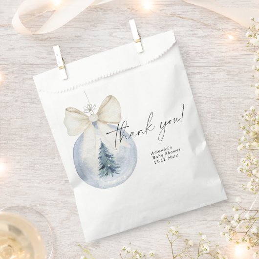 Kerstboom decoratie Baby shower Dank u Bedankzakje (Geknipt)