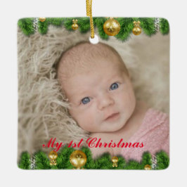 Kerstboom decoratie Mijn 1e Kerstmis - Foto Orname