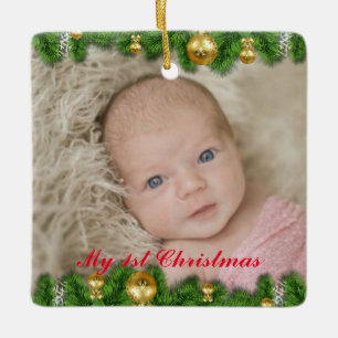 Kerstboom decoratie Mijn 1e Kerstmis - Foto Orname
