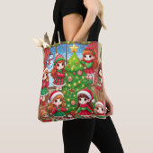 Kerstboom decoratie samen tote bag (Dichtbij)