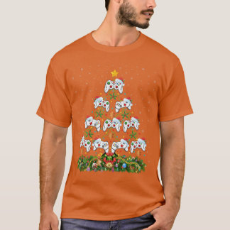Kerstboom Decoratie Video Game Grappig Gamen Gamer T-shirt