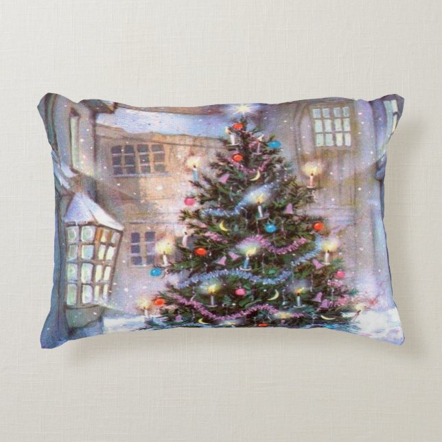 kerstboom  decoratief kussen (Voorkant)