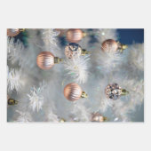 Kerstboom decoraties Close-up foto Inpakpapier Vel (Voorkant 2)