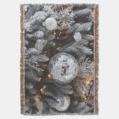 Kerstboom decoraties, feestelijke lichte achtergro deken (Voorkant Verticaal)