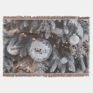 Kerstboom decoraties, feestelijke lichte achtergro deken