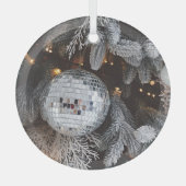 Kerstboom decoraties, feestelijke lichte achtergro glas ornament (Voorkant)