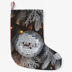 Kerstboom decoraties, feestelijke lichte achtergro kleine kerstsok