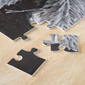 Kerstboom decoraties, feestelijke lichte achtergro legpuzzel (Zijkant)