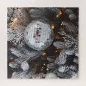Kerstboom decoraties, feestelijke lichte achtergro legpuzzel (Horizontaal)