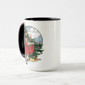 Kerstboom Decoraties meisje tekening Mok (Voorkant links)