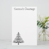Kerstboom decoratieve Victoriaanse rol Briefpapier (Staand voorkant)