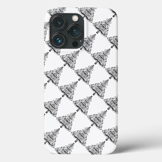 Kerstboom decoratieve Victoriaanse rol Case-Mate iPhone Case (Achterkant)