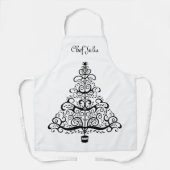 Kerstboom decoratieve Victoriaanse rol Schort (Voorkant)