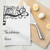 Kerstboom decoratieve Victoriaanse rol Theedoek (Quarter Fold)
