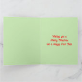 Kerstboom Decorating Eekhoorns Custom Kaart (Binnen)