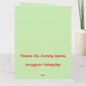 Kerstboom Decorating Eekhoorns Custom Kaart (Achterkant)