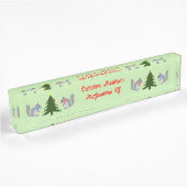 Kerstboom Decorating Eekhoorns Custom Naambordje