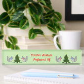 Kerstboom Decorating Eekhoorns Custom Naambordje