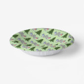 Kerstboom Decorating Eekhoorns Patroon Papieren Kommen (Gebogen)