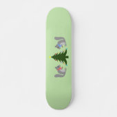 Kerstboom decoreren eekhoorns persoonlijk skateboard (Voorkant)