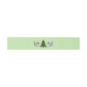 Kerstboom decoreren eekhoorns uitnodigingen wikkel (Vlak)