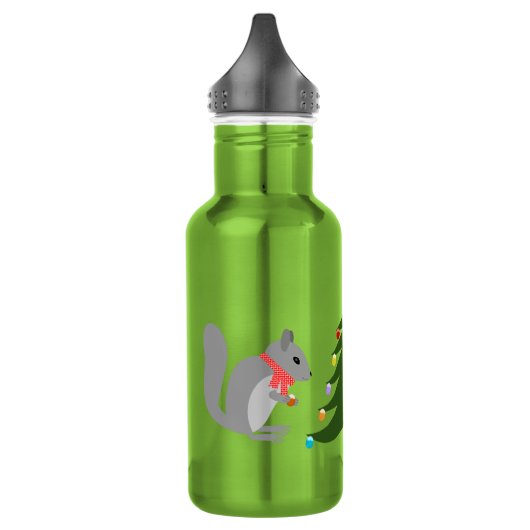 Kerstboom decoreren eekhoorns waterfles (Links)
