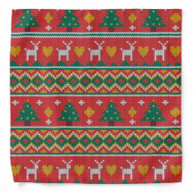 kerstboom Deer Dog van brei-Bandana