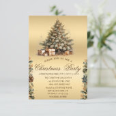 Kerstboom, dennenappels Kerstbedrijf Kaart (Staand voorkant)