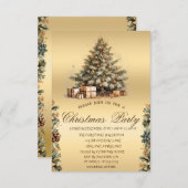 Kerstboom, dennenappels Kerstbedrijf Kaart (Voorkant / Achterkant)