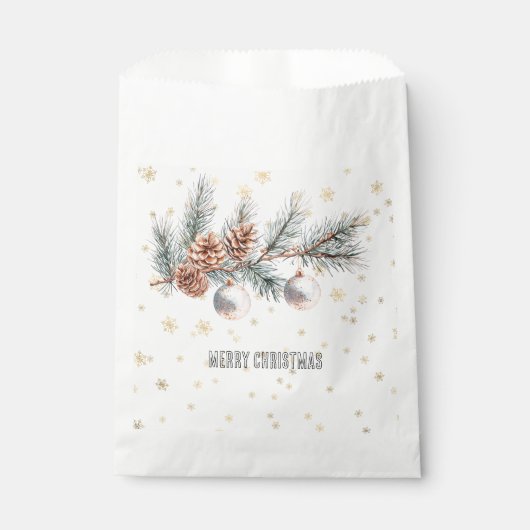 Kerstboom Dennenkegels Versiering Bedankzakje (Voorkant)