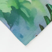 Kerstboom dennenpatroon fleece deken (Hoek)