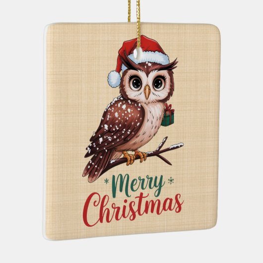 Kerstboom - Design Festif Merry Christmas Keramisch Ornament (Rechts)