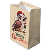 Kerstboom - Design Festif Merry Christmas Medium Cadeauzakje (Achterkant Gekanteld)