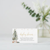 Kerstboom Display Douche Enclosure Informatiekaartje (Staand voorkant)