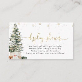 Kerstboom Display Douche Enclosure Informatiekaartje