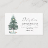 Kerstboom - display douche informatiekaartje (Voorkant)